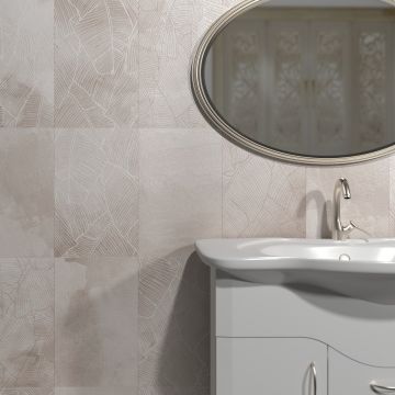 Панель ПВХ ламинированная с фотопечатью ВЕК (VEK) Блисс Бежевый декор 2700х250х9 мм