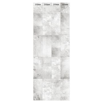 Панель ПВХ ламинированная с фотопечатью ВЕК (VEK) Бетон Грей декор 2700х250х9 мм