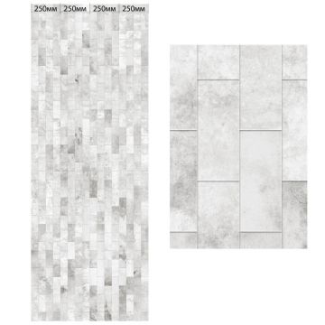 Панель ПВХ ламинированная с фотопечатью ВЕК (VEK) Монтебелло Брикс 2700х250х9 мм