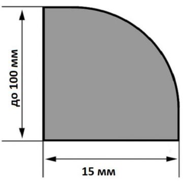 Молдинг Finitura Dekor шпон ширина до 100, 15х2400 мм, дуб (арт.014) пог. м