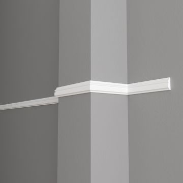Молдинг Decor-Dizayn (Декор-Дизайн) 2000х32х10 мм Белый (DD603)