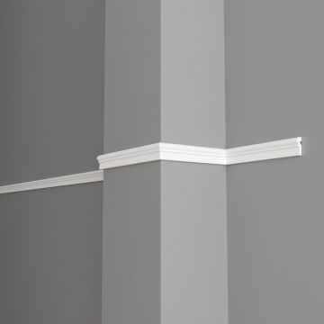 Молдинг Decor-Dizayn (Декор-Дизайн) 2000х22х12 мм Белый (DD605)