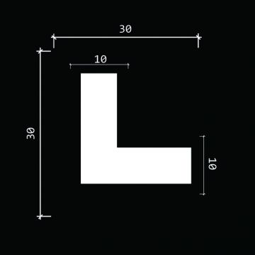 Уголок Decor-Dizayn (Декор-Дизайн) 2000х30х30 мм (DD803)