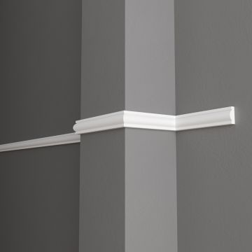 Молдинг Decor-Dizayn (Декор-Дизайн) 2000х30х13 мм Белый (157A)