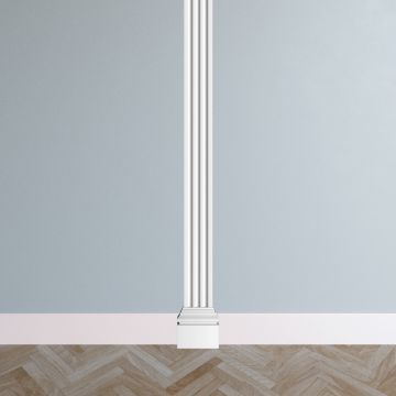 Пилястра Decor-Dizayn (Декор-Дизайн) 2000х100х11 мм Белый (DD201)