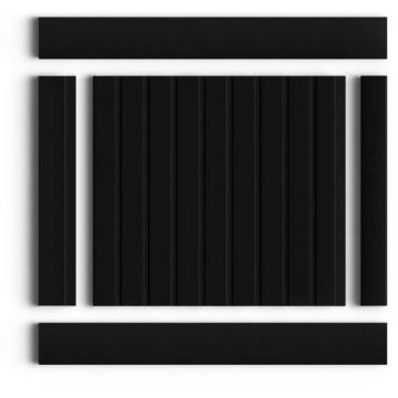 Декоративная панель HiWood (ХайВуд) 2700х120х12 мм BK (LV124)