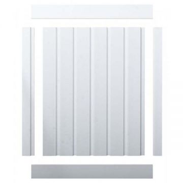 Декоративная панель HiWood (ХайВуд) 2700х120х12 мм NP Белый (LV123N)