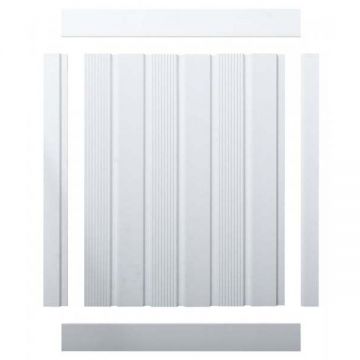 Декоративная панель HiWood (ХайВуд) 2700х120х12 мм NP Белый (LV123)