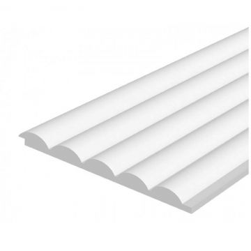 Декоративная панель HiWood (ХайВуд) 2700х120х12 мм NP Белый (LV135)