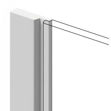 Финишный молдинг HiWood (ХайВуд) 2700х42х12 мм NP Белый (LF124A) шт.