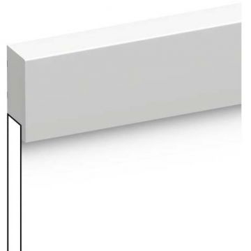 Финишный молдинг HiWood (ХайВуд) 2700х50х12 мм NP Белый (LF1)