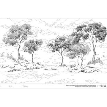 Панно Fresq (Фреск) Geo 2,9х9,5 м (GEO.44) м2