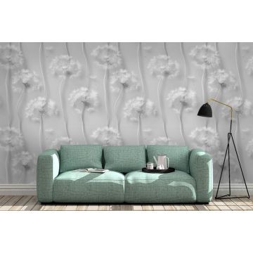 Обои виниловые на флизелине Design Studio 3D (Дизайн Студио 3Д) Volume Одуванчики 3d Бесшовная Фреска Classic (VL-014)