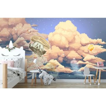 Обои виниловые на флизелине Design Studio 3D (Дизайн Студио 3Д) Детские Фантастические медузы Канвас (NKID-003)