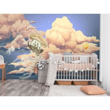 Обои виниловые на флизелине Design Studio 3D (Дизайн Студио 3Д) Детские Фантастические медузы Бесшовная Фреска Гранд (NKID-003)