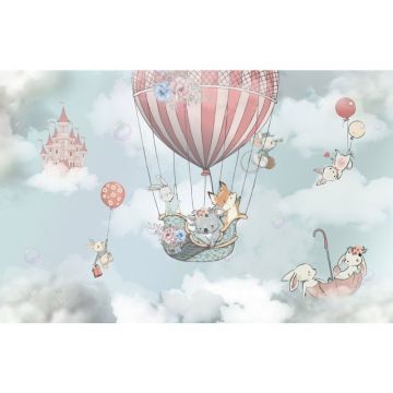 Обои виниловые на флизелине Design Studio 3D (Дизайн Студио 3Д) Детские Воздушная фантазия на облаках Бесшовная Фреска Ultra (NKID-010)