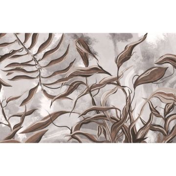 Обои виниловые на флизелине Design Studio 3D (Дизайн Студио 3Д) Avangard Переплетающиеся ветви в теплых тонах Бесшовная Фреска Ultra (AVG-002)