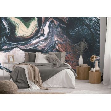 Обои виниловые на флизелине Design Studio 3D (Дизайн Студио 3Д) Каменная красота Камень в разрезе Бесшовная Фреска Classic (KK-038)