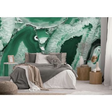 Обои виниловые на флизелине Design Studio 3D (Дизайн Студио 3Д) Каменная красота Рубиновый мрамор Бесшовная Фреска Гранд (KK-041)