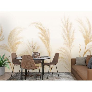 Обои виниловые на флизелине Design Studio 3D (Дизайн Студио 3Д) Нежность Колоски Песок (NJ-021)