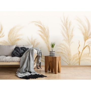 Обои виниловые на флизелине Design Studio 3D (Дизайн Студио 3Д) Нежность Колоски Песок (NJ-021)