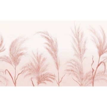 Обои виниловые на флизелине Design Studio 3D (Дизайн Студио 3Д) Нежность Колоски в красных тонах Бесшовная Фреска Гранд (NJ-022)