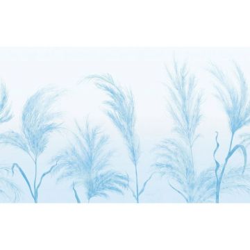 Обои виниловые на флизелине Design Studio 3D (Дизайн Студио 3Д) Нежность Колоски в синих тонах Песок (NJ-023)