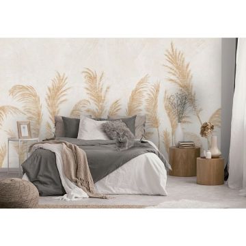 Обои виниловые на флизелине Design Studio 3D (Дизайн Студио 3Д) Нежность Художственные колосья Бесшовная Фреска Classic (NJ-026)