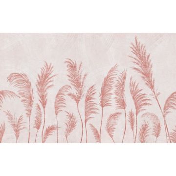 Обои виниловые на флизелине Design Studio 3D (Дизайн Студио 3Д) Нежность Художственные колосья в красных тонах Песок (NJ-027)