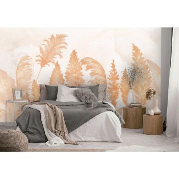 Обои виниловые на флизелине Design Studio 3D (Дизайн Студио 3Д) Нежность Акварельные колосья Бесшовная Фреска Classic (NJ-036)