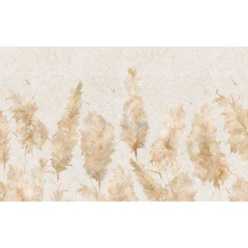 Обои виниловые на флизелине Design Studio 3D (Дизайн Студио 3Д) Нежность Колосья на текстурном фоне Канвас (NJ-041)