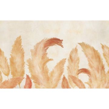 Обои виниловые на флизелине Design Studio 3D (Дизайн Студио 3Д) Нежность Крупные акварельные колосья Бесшовная Фреска Ultra (NJ-046)