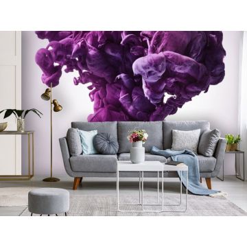 Обои виниловые на флизелине Design Studio 3D (Дизайн Студио 3Д) Флюидная дымка Спускающаяся фиолетовая дымка Песок (FLD-003)