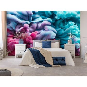 Обои виниловые на флизелине Design Studio 3D (Дизайн Студио 3Д) Флюидная дымка Взрыв эмоций Бесшовная Фреска Classic (FLD-005)