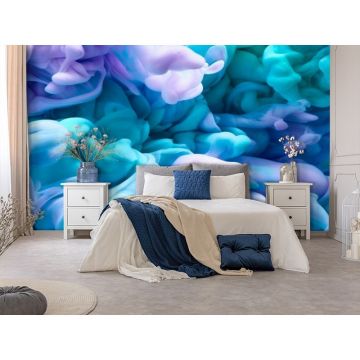 Обои виниловые на флизелине Design Studio 3D (Дизайн Студио 3Д) Флюидная дымка Смешивание дымки Бесшовная Фреска Ultra (FLD-009)