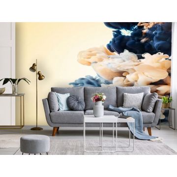 Обои виниловые на флизелине Design Studio 3D (Дизайн Студио 3Д) Флюидная дымка Дымка в пастельных тонах Бесшовная Фреска Гранд (FLD-011)