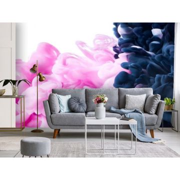 Обои виниловые на флизелине Design Studio 3D (Дизайн Студио 3Д) Флюидная дымка Соединение цветов Акварель (FLD-012)