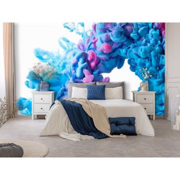 Обои виниловые на флизелине Design Studio 3D (Дизайн Студио 3Д) Флюидная дымка Дымка умиротворения Бесшовная Фреска Гранд (FLD-015)