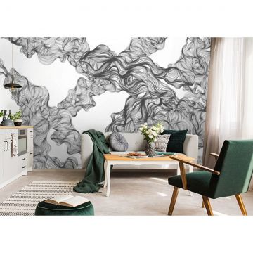 Обои виниловые на флизелине Design Studio 3D (Дизайн Студио 3Д) Line Style Роскошные черно-белые линии Акварель (LST-005)