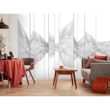 Обои виниловые на флизелине Design Studio 3D (Дизайн Студио 3Д) Line Style Безупречная черно-белая геометрия Бесшовная Фреска Гранд (LST-028)