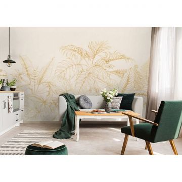 Обои виниловые на флизелине Design Studio 3D (Дизайн Студио 3Д) Line Style Золотистые тропики Песок (LST-031)