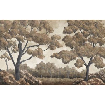 Обои виниловые на флизелине Design Studio 3D (Дизайн Студио 3Д) Picturesque Деревья в светло-коричневых тонах Бесшовная Фреска Гранд (PRS-004)