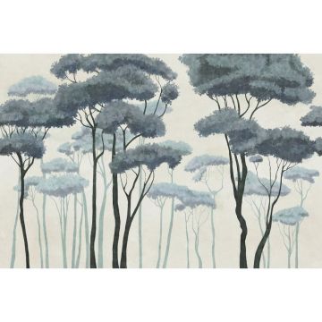 Обои виниловые на флизелине Design Studio 3D (Дизайн Студио 3Д) Picturesque Высокие деревья в зеленых тонах копия Бесшовная Фреска Ultra (PRS-016)