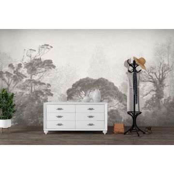 Обои виниловые на флизелине Design Studio 3D (Дизайн Студио 3Д) Vintage Винтажный лес сепия Канвас (VG-010)