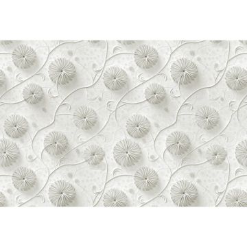 Обои виниловые на флизелине Design Studio 3D (Дизайн Студио 3Д) Volume Объемная вязь из цветов Акварель (VL-006)