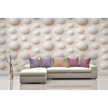 Обои виниловые на флизелине Design Studio 3D (Дизайн Студио 3Д) Volume Стена из объемных кругов Бесшовная Фреска Ultra (VL-008)