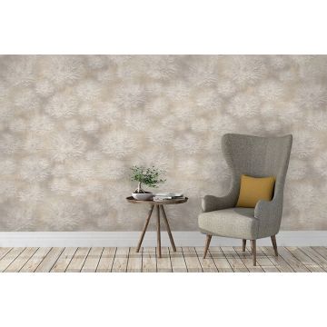 Обои виниловые на флизелине Design Studio 3D (Дизайн Студио 3Д) Volume Барельеф пионы Акварель (VL-013)