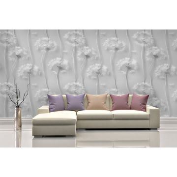 Обои виниловые на флизелине Design Studio 3D (Дизайн Студио 3Д) Volume Одуванчики 3d Акварель (VL-014)