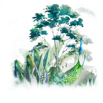 Панно виниловое на флизелине Marburg (Марбург) Bombay 2 3,00x2,70 м (30165)