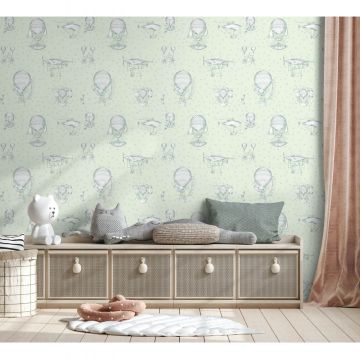 Обои виниловые на флизелине Grandeco (Грандэко) Jack n Rose 2024 10,05х0,53 м (JR 3011)